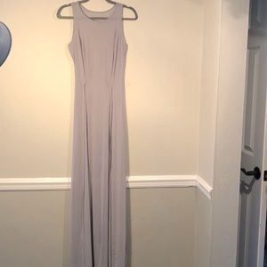 Silver Coverup/Duster with Slits